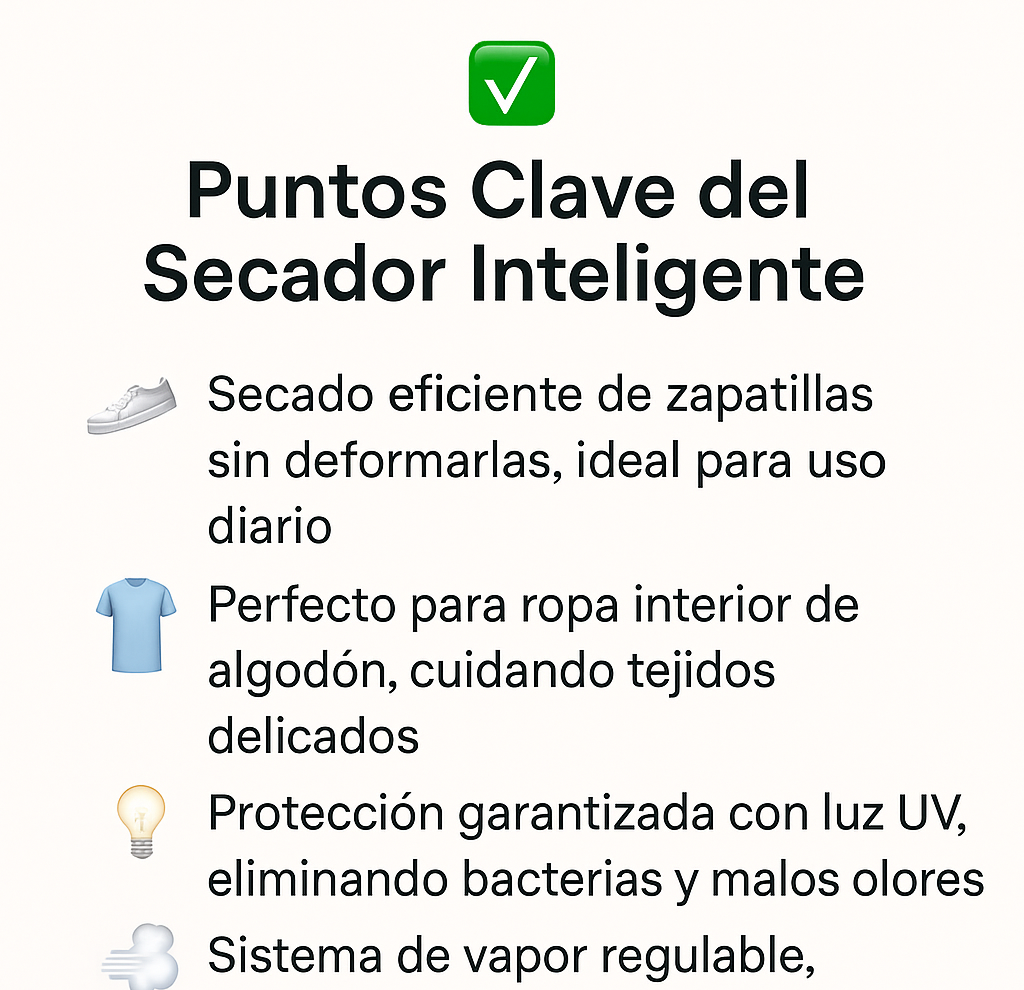 SECADORA MULTIUSO RAYOS UV RAPIDEZ Y AHORRO ENERGÉTICO